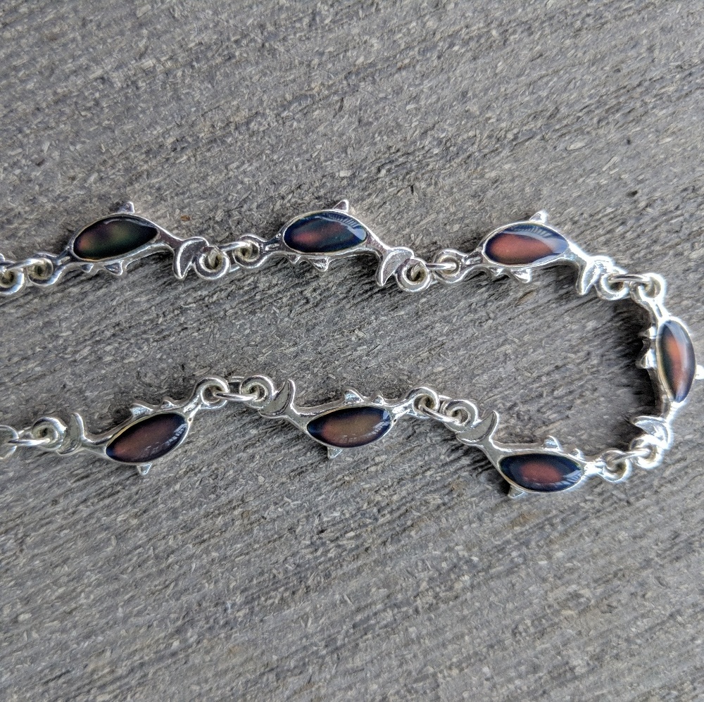 Dolphin mood anklet or bracelet